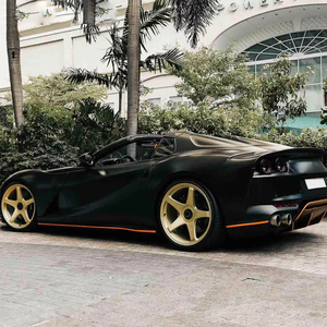 Jantes GPW 2 pièces de luxe forgées or pour supercars, design à rayons en alliage 5x130 pour <span class=keywords><strong>Ferrari</strong></span> 812 GTS, Porsche 992 Turbo S et voitures <span class=keywords><strong>4x4</strong></span> - Product Image 4