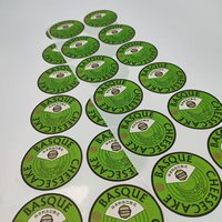 Autocollants personnalisés imperméables en gros, étiquettes autocollantes avec logo
