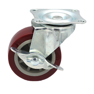 Ruedas giratorias medianas de goma de <span class=keywords><strong>25mm</strong></span>, 40mm, 50mm, ruedas giratorias de poliuretano para muebles, 1 pulgada - Product Image 6