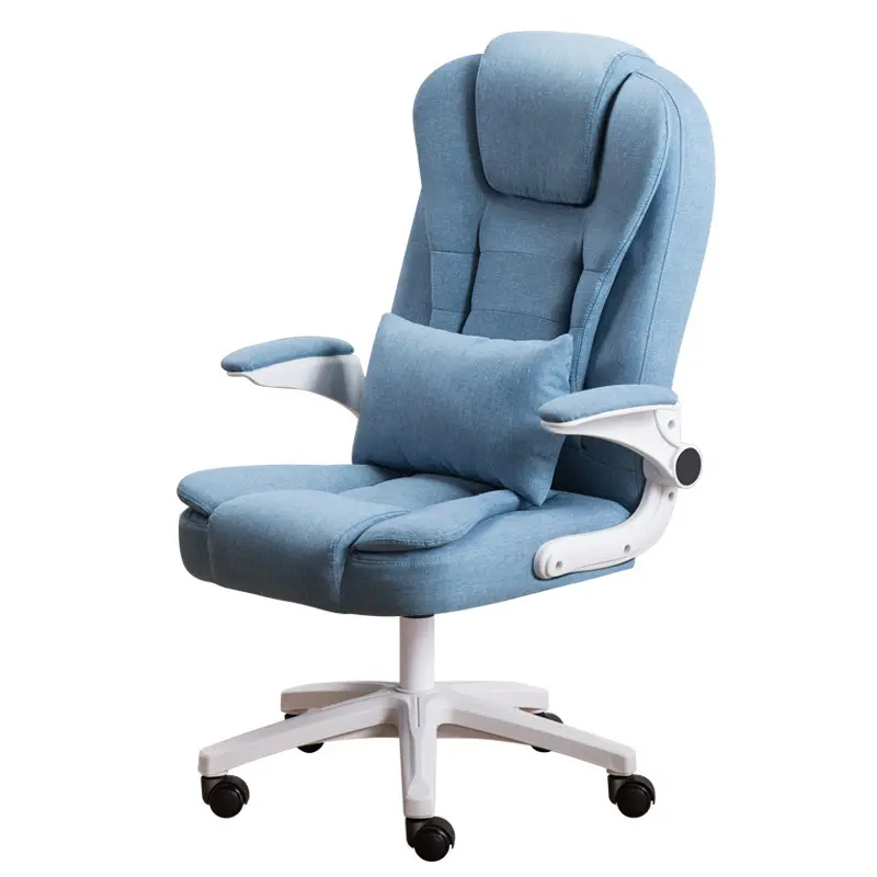 La función de rotación de altura ajustable y el soporte de la espalda la convierten en una cómoda silla de ordenador adecuada para trabajar desde casa