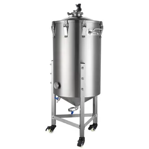 Fermentador cónico de 60/70L, con válvula de retención de presión y alivio para fermentación casera o microfermentación