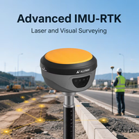 Système laser RTK Allynav R90 doté d’une technologie de pointe GNSS/IMU, d’un laser et d’une double caméra pour la mesure du terrain; récepteur GNSS.