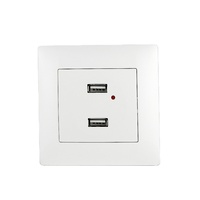 Prise murale électrique standard européenne avec double port de charge USB 2.1A, auto-test, installation facile, prise PC et prises électriques