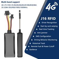 Pelacak GPS Kendaraan Pintar 4G+2G Identifikasi Pengemudi RFID Pemantauan Armada Cerdas GPS Pemutus Mesin Jarak Jauh untuk Bus