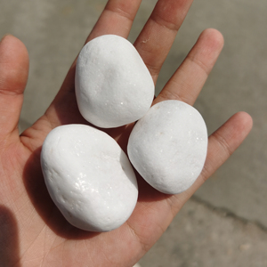 Natural Snow White Gravel River Rock <strong>Pebble</strong> - Product Image 2