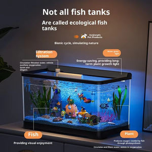 Rechteck Mittel <span class=keywords><strong>aquarium</strong></span> mit Filtration für Wohnzimmer Dekoration <span class=keywords><strong>Aquarium</strong></span> <span class=keywords><strong>Aquarium</strong></span> Home Landschafts bau - Product Image 2