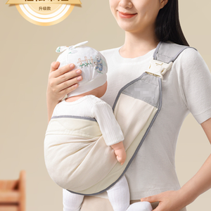 เป้อุ้มเด็กทารกแรกเกิด สายสะพายเด็กวัยหัดเดิน 25-60 ปอนด์ สายรัดปรับได้ ขอบบุนุ่ม น้ำหนักเบา เหมาะสำหรับการเดินทาง - Product Image 1