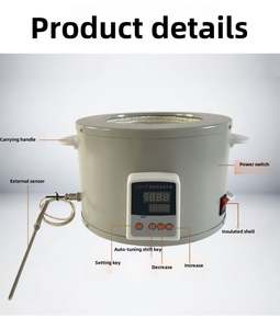 Manta Calefactora Eléctrica de Temperatura Constante para Laboratorio, con Pantalla Digital Inteligente para Altas Temperaturas, para Frascos de Fondo Redondo de 100ml - Product Image 3