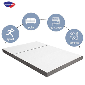Colchones de espuma plegables de alta densidad, superventas, cómodos y transpirables, lavables, colchones de espuma viscoelástica plegables, Topper - Product Image 2