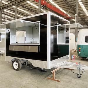 Camión de comida de tamaño personalizado, totalmente equipado para catering, carrito de comida para perritos calientes, remolque de comida con cocina completa - Product Image 3