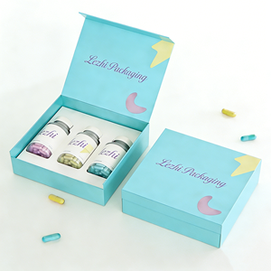 Étui rigide magnétique personnalisé haut de gamme pour comprimés de vitamines avec insert en EVA - Product Image 1