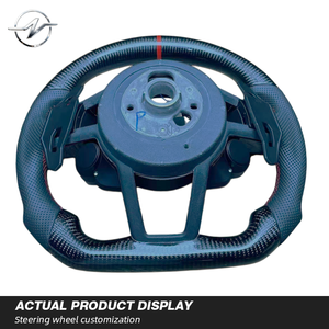 Volante de Fibra de Carbono de Lujo Personalizado de 3/4 Radios con Botón de Arranque para Audi B8.5 S4/S5/RS5/RS6/Q5/Q7/A3/S3/A4/A5/A6/Q3 - Product Image 5