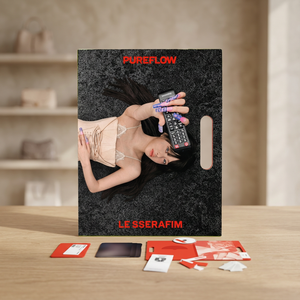LE SSERAFIM PUREFLOW pt.1 Compact <b>Album</b>[Hong Eunchae Ver.]Photobook <b>CD</b> Random photocard Tag Sticker Tag Paper Member Cover K-Pop - Product Image 3