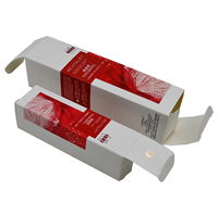 Boîte d'emballage personnalisable en carton blanc à double insertion pour toner, différentes tailles pour cosmétiques et vernis à ongles