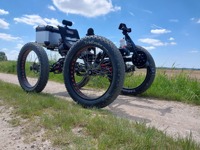 Quad électrique tout-terrain puissant 4x4 avec une grande hauteur au sol |   Quadricycle à moteur haute performance 500W, 4 roues motrices/2 roues motrices commutables
