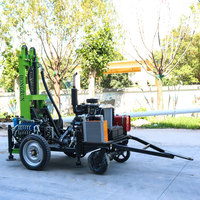 Hongrun Machine de forage de puits d'eau diesel entièrement automatique Machine de forage hydraulique 100m 200m