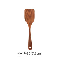 Ensemble d'ustensiles de cuisine en bois de teck pour la cuisine à domicile