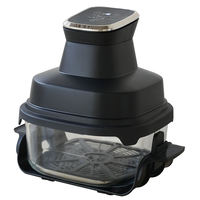 Anbolife Nueva Freidora de Aire Digital Portátil de Vidrio de 4.0L/6L, Apta para Lavavajillas, No Tóxica, Libre de PFAS, Sin Aceite, Ideal para el Hogar