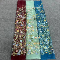 Blouses respirantes directes d'usine pour femmes nouveau tissu de dentelle brodée colorée robes de soirée Qipao toutes les couleurs Textiles de maison