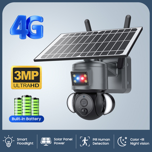Ubox 528M-3m 3MP năng lượng mặt trời-Powered ngoài trời <span class=keywords><strong>Camera</strong></span> An Ninh 4G/Wifi kết nối PIR con người phát hiện hai cách âm thanh cáp miễn phí - Product Image 3