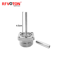Connecteur coaxial RF de châssis haute puissance à 4 trous, montage sur panneau carré 32mm*32mm, filetage femelle M5, DIN 7/16, fabricant L29 KFD