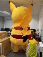 Costume de mascotte gonflable Pikachu en gros, personnage de dessin animé, 2m/2.6m, pour adultes