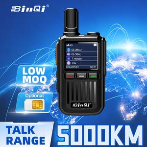 Radio <span class=keywords><strong>Walkie</strong></span> Talkie Binqi 4G LTE con Tarjeta SIM de Rango Global, Radio POC Ligera y Portátil de Dos Vías - Product Image 1
