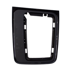 Kit de pommeau de levier de vitesse Volkswagen en plastique noir, panneau de commande de changement de vitesse automatique pour l'intérieur de la voiture, cadre du tableau de bord - Product Image 1