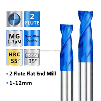 Fraise à 4 dents en carbure de tungstène pour usinage CNC de pièces métalliques en acier, profilage de précision, fraisage de rainures, angle de hélice 45°
