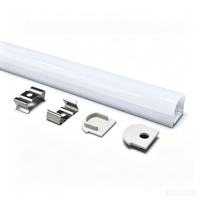 Profilé en aluminium 6063 personnalisé pour bande LED encastrée, éclairage LED à trois côtés lumineux, boîtier en aluminium, directement de l'usine