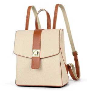 Women's <b>Large</b>-Capacity Fashion <b>Leather</b> <b>Backpack</b> College Style Waterproof PU with Zipper Closure Anti-Theft Feature for Travel - Product Image 6