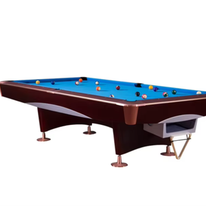 Mesa de Billar BenX S204 de 8 pies/9 pies, 4.ª Generación, con Retorno de Bolas, Patas de Madera Sólida, Diseño para Uso Doméstico, Superficie de Pizarra YT-4 - Product Image 1