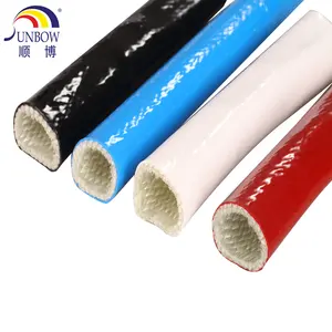 wiring cables molten splash Protection Silicone Glass Fiber Hose Protector Fire Sleeve