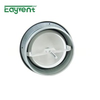Diffuseur d'air rond en acier galvanisé, grille de ventilation de plafond réglable pour salle de bain, chambre à coucher, ventilation HVAC