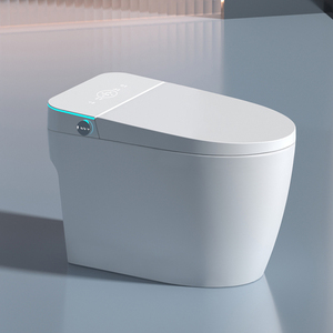 Hot bán tự động tầng gắn thông minh thông minh Điện nhà vệ sinh bát tự động tuôn ra chân Cảm biến điều khiển từ xa S-trap thông minh - Product Image 1