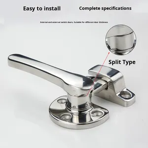 304 Stainless Steel Soundproof <strong>Door</strong> Handle Rotating sealed Handle Lock FA-624 Kitchen Furniture <strong>Door</strong> Handles - Product Image 2