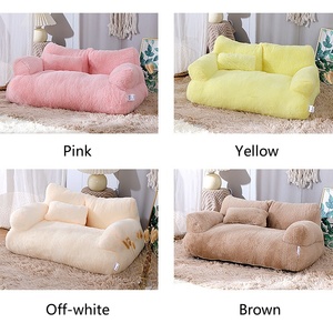 Großhandel Wohnzimmer Weiche bequeme wasch bare rosa Katze Schlaf bett Hund Couch Haustier Sofa - Product Image 5