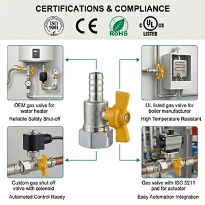Válvula de seguridad de bola de latón BSP DN NPT con rosca macho/hembra de 1/2'', 3/8'', 2'', 4'' con sellado de PTFE para boquilla de gas y aguja de corte - Product Image 4