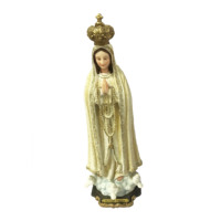 Statuette de la vierge marie, sculpture religieuse en résine, cercle, cercle, art de décoration d'intérieur, réligieuse