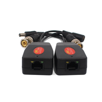 Balun vidéo passif HD 5MP BNC vers RJ45 avec alimentation via câble réseau UTP Cat5e pour caméra de surveillance CCTV