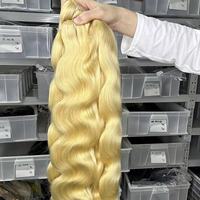 Extensions de cheveux blonds Goodluck 613, mèches brésiliennes ondulées, cheveux humains vierges non traités avec closure