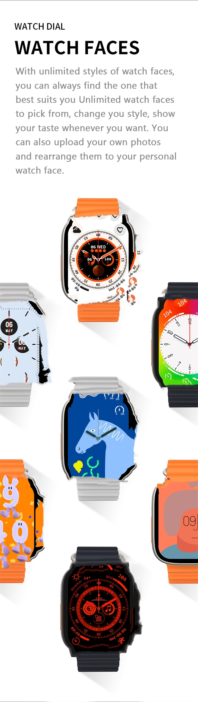 New Original 49MM HW8 Ultra Max Smart Watch Series 8 NFC Smartwatch BT Call IP68 Waterproof Wireless Charging Reloj Inteligente