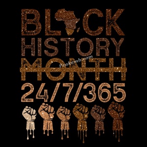 I Am Black <span class=keywords><strong>History</strong></span> Afro disegna adesivi per trasferimenti di calore per vestiti per ragazze DTF - Product Image 5