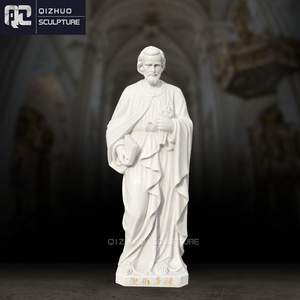 Igreja Católica Suprimentos Vida Tamanho Mão Esculpida Pedra Natural Mármore Religiosos São José Escultura Figura Estátua Da Igreja Venda - Product Image 6