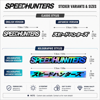 Pegatinas Reflectantes de PVC SHENYIN JDM SpeedHunters, Duraderas, Resistentes al Agua, con Adhesivo Fuerte para Decoración de Autos y Motocicletas