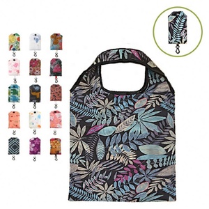 Bolsa de mano plegable extensible de alta resistencia, bolsa de compras plegable de poliéster reutilizable grande - Product Image 1