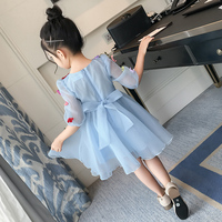 Gaun Tutu Anak Perempuan Jepang Grosir Motif Bunga untuk Anak-anak