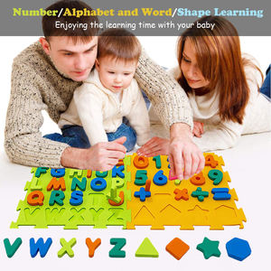 Fábrica al por mayor precio bajo EVA espuma alfabeto rompecabezas número rompecabezas para niños Aprendizaje Temprano Navidad juguete niños - Product Image 4