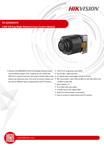 Hik DS-2ZMN0407N 2 MP ICR CCTV System Day/<strong>Night</strong> <strong>Network</strong> Zoom 2.8-12mm Wide Angle IP <strong>Camera</strong> Module <strong>Night</strong> <strong>Vision</strong> Function CMOS NVR - Product Image 2