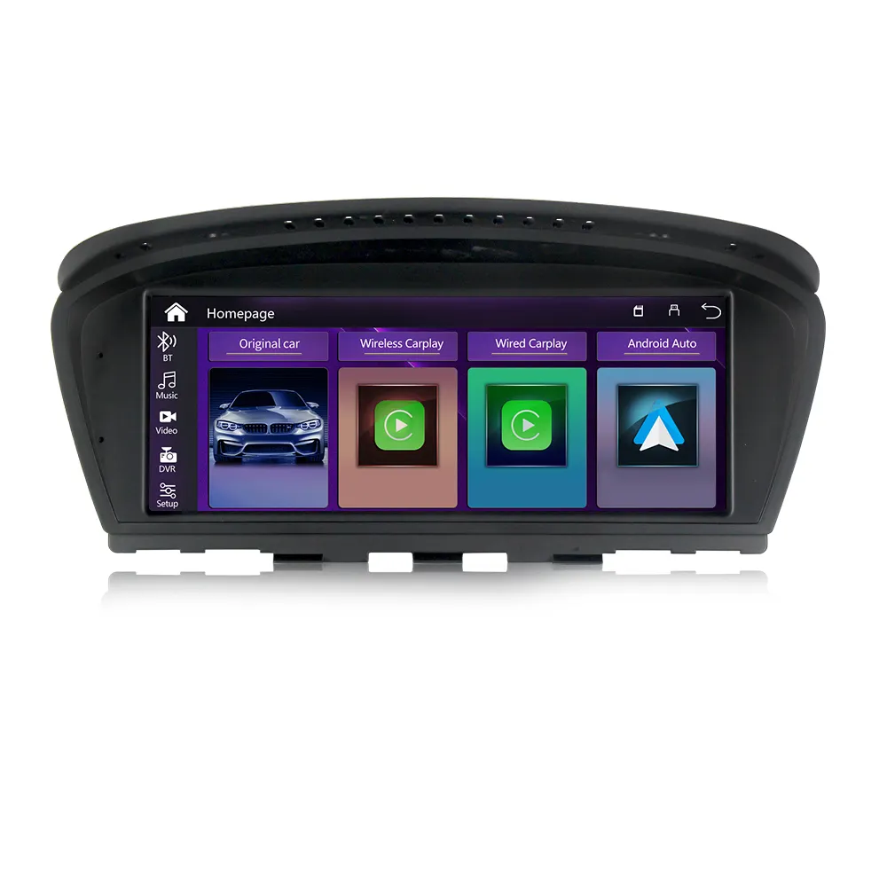 8.8 \ "Wireless IPhone Auto giochi Android Auto Auto multimediale Display schermo HD per BMW E60 E90 unità principale supporto BT Video musicale